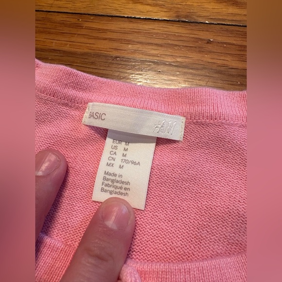 H&M Basic Pink Button-Up Cardigan - Picture 5 of 6